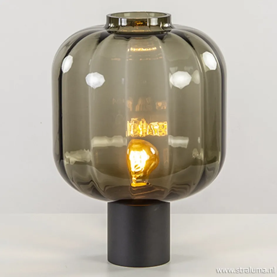 Strak klassieke tafell. met zwart glas>Straluma Best