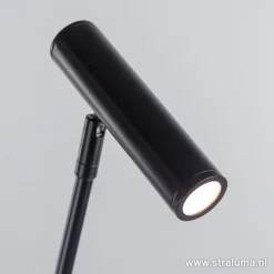 Strakke zwarte design vloerlamp LED>Straluma Clearance