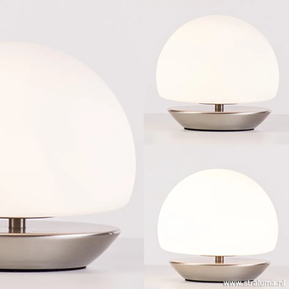 Tafellamp Ancilla bolglas 3-stappen dimbaar>Straluma Clearance