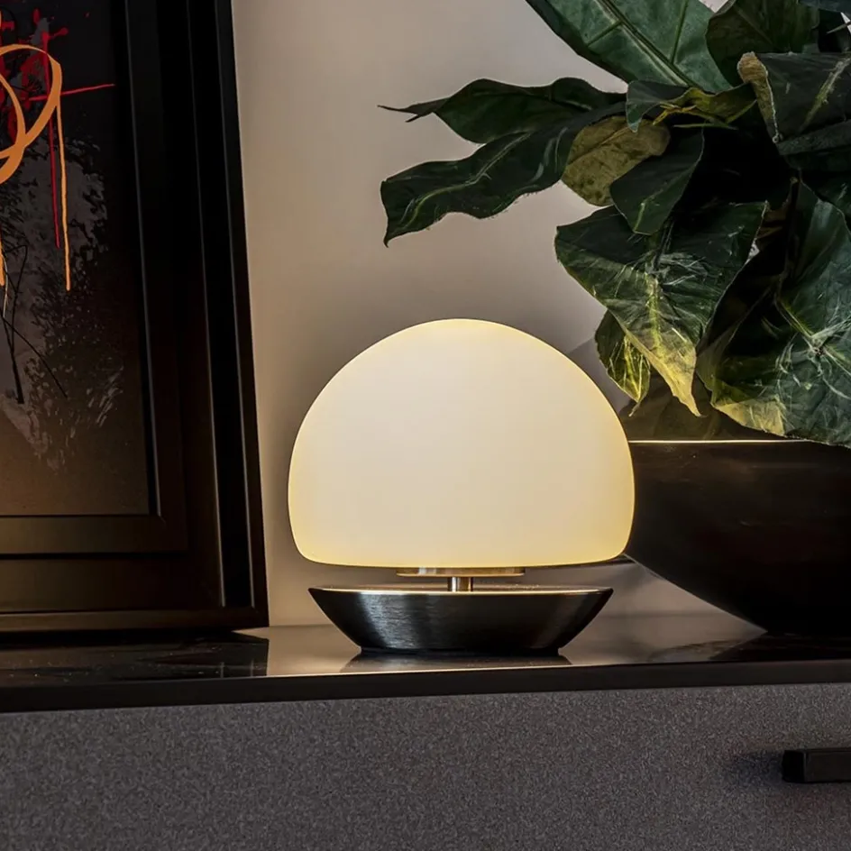 Tafellamp Ancilla bolglas 3-stappen dimbaar>Straluma Clearance