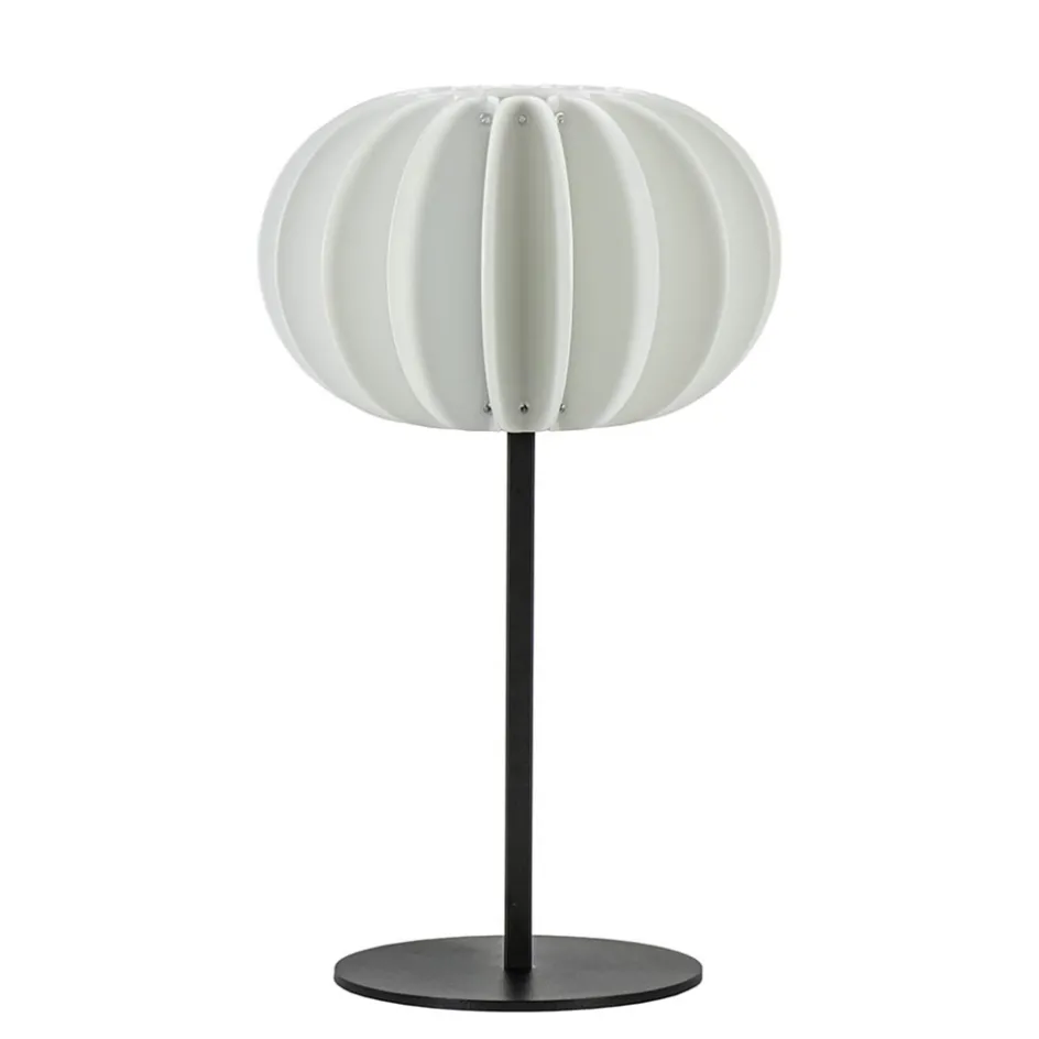 Tafellamp Arena zwart/kap wit>Straluma