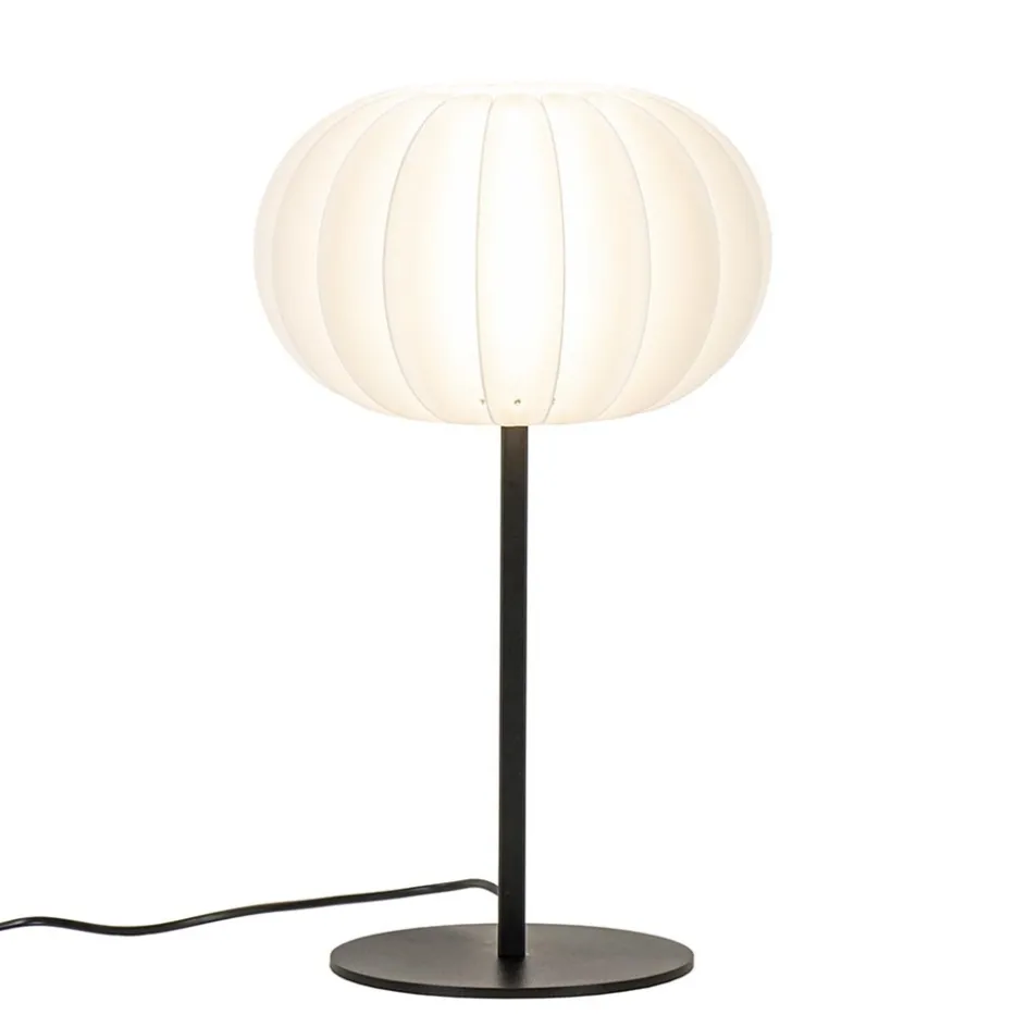 Tafellamp Arena zwart/kap wit>Straluma