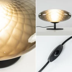 Tafellamp Bottega 40 zwart/smoke glas><noscript><img width=