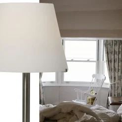 Tafellamp Calabro rvs met wit glas><noscript><img width=