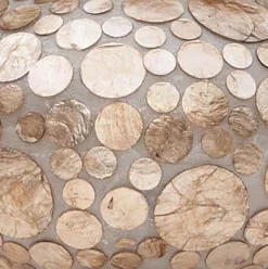 Tafellamp Coin schelpen ufo gold 40cm><noscript><img width=