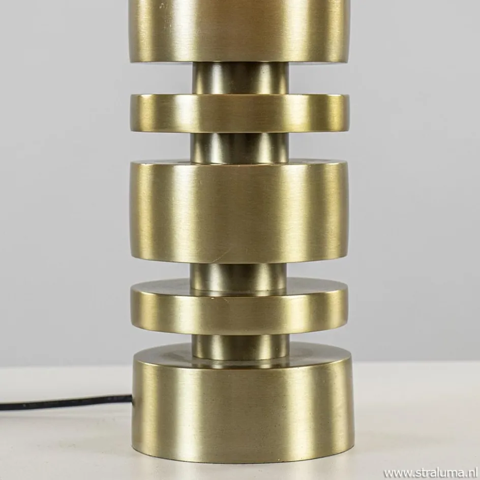 Tafellamp Desley voet z/kap matgoud>Straluma Online