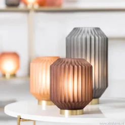 Tafellamp Ivot op batterij mat blauw groot><noscript><img width=