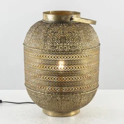 Tafellamp lantaarn goud groot Oriental>Straluma