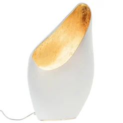 Tafellamp mat wit met goldleaf groot><noscript><img width=