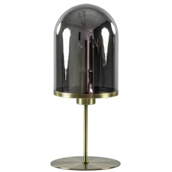 Tafellamp Maverick antiek brons met smoke glas>Straluma Outlet