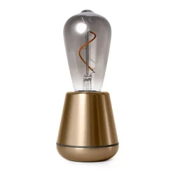 Tafellamp met oplaadbare batterij goud/smoke dimbaar>Straluma Discount