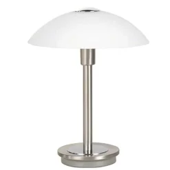 Tafellamp nikkel touchdimmer slaapkamer>Straluma Hot