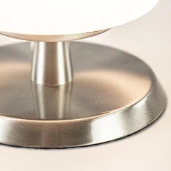 Tafellamp nikkel/glas met touchdimmer><noscript><img width=