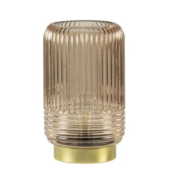 Tafellamp op batterij Lipa amber glas>Straluma Hot