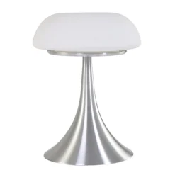 Tafellamp Purissima staal met opaal glas>Straluma Discount