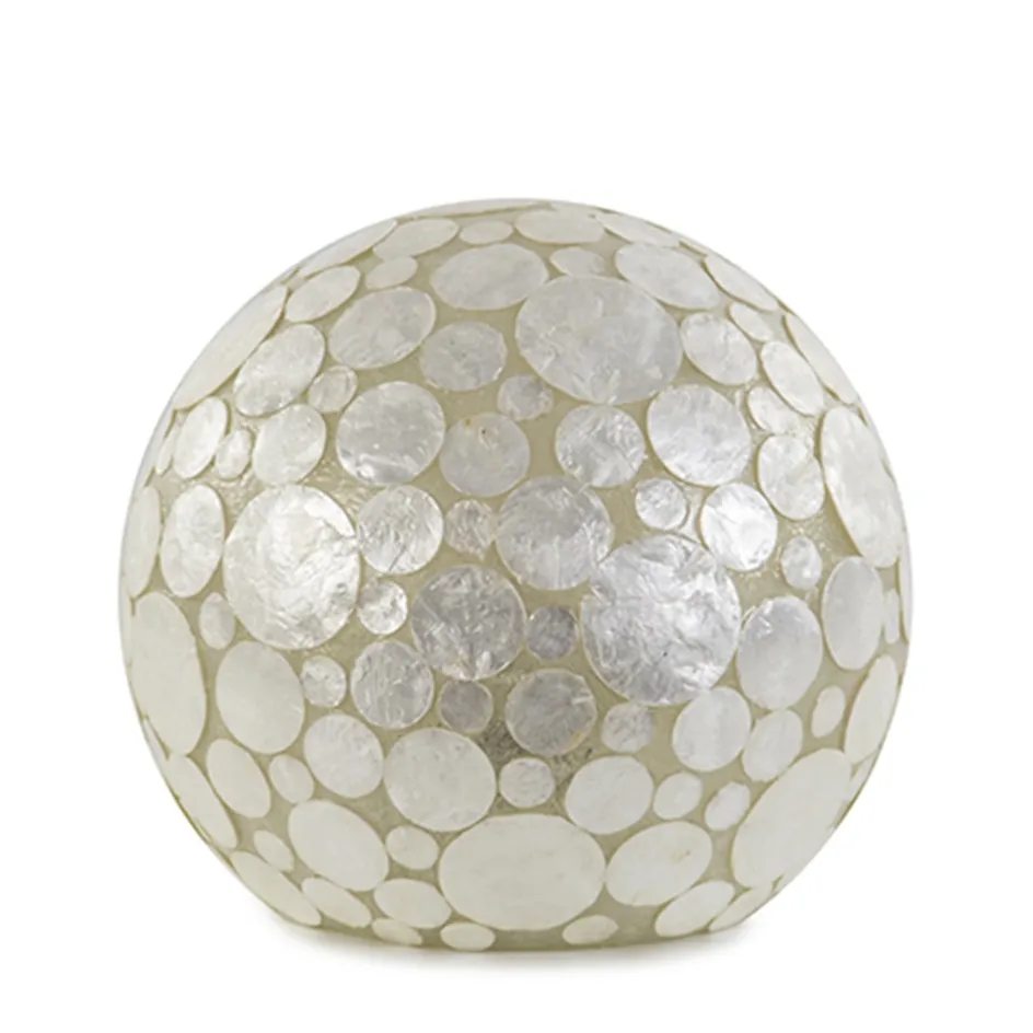 Tafellamp schelpen bol wit>Straluma