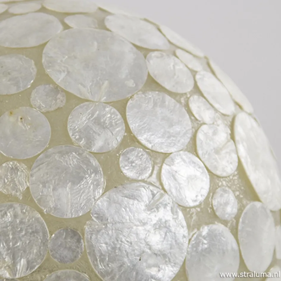 Tafellamp schelpen bol wit>Straluma