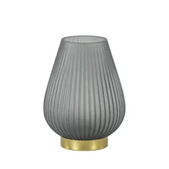 Tafellamp Tajera op batterij mat grijs/goud>Straluma Outlet