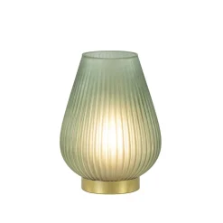 Tafellamp Tajera op batterij donker groen/goud>Straluma Hot