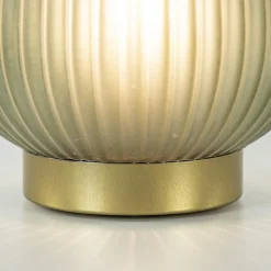 Tafellamp Tajera op batterij donker groen/goud><noscript><img width=