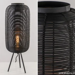 Tafellamp Tomek zwart draad 3-poot 70cm>Straluma Online