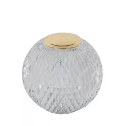 Tafellamp transparant/goud oplaadbaar en dimbaar>Straluma