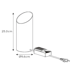 Tafellamp uplighter mat wit met goud><noscript><img width=