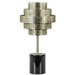 Tafellamp Vegas oud zilver/marmer zwart>Straluma Best