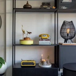 Tafellamp Yumi zwart op pootjes Light and Living><noscript><img width=