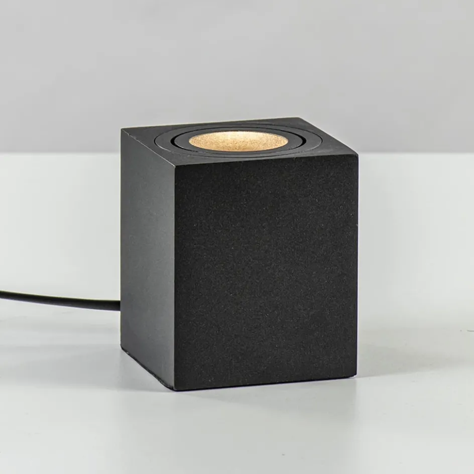 Tafelspot/vloerspot Rebel zwart vierkant>Straluma Outlet