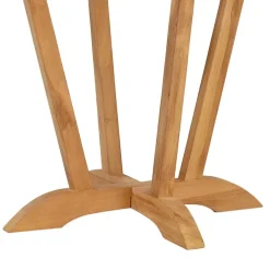 Teak houten buitentafel rond 130 cm><noscript><img width=