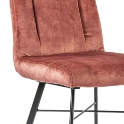 Trendy eetkamerstoel velvet blush met zwarte pootjes><noscript><img width=