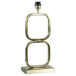 Trendy lampvoet Lutika licht goud exclusief kap>Straluma New