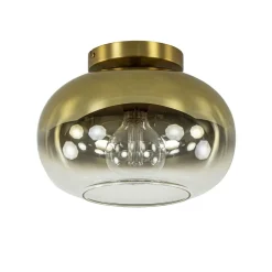 Trendy plafondlamp goud met goud gradiënt glas>Straluma Online