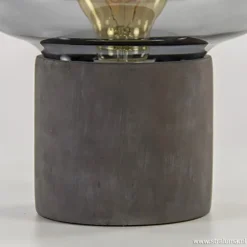 Trendy tafellamp met smokey glas><noscript><img width=