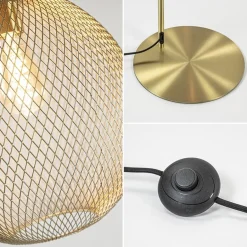 Trendy vloerlamp Moroc goud Light and Living><noscript><img width=