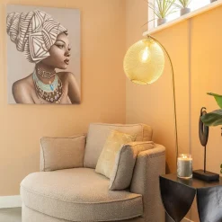 Trendy vloerlamp Moroc goud Light and Living><noscript><img width=