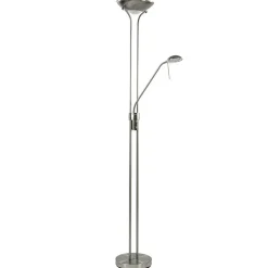 Uplighter met leesarm New Luna nikkel>Straluma