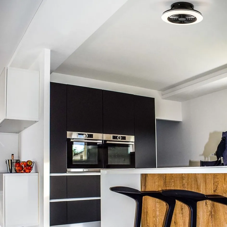 Ventilator Alisio Mini zwart met remote>Straluma Outlet