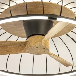 Ventilator Nature hout/zwart remote/app>Straluma Online