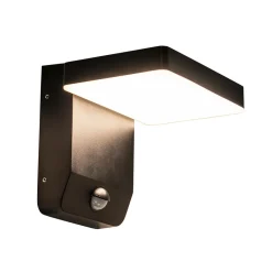 Verstelbare LED buitenlamp zwart IP54 met sensor>Straluma Sale