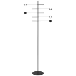 Verstelbare 5-lichts LED vloerlamp zwart dimbaar>Straluma Discount