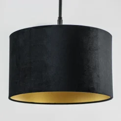 Verstelbare 2-lichts plafondlamp met velvet zwarte kappen><noscript><img width=