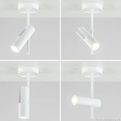 Verstelbare opbouwspot modern wit>Straluma Clearance