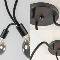 Verstelbare plafondlamp 3-lichts met flexibele armen><noscript><img width=