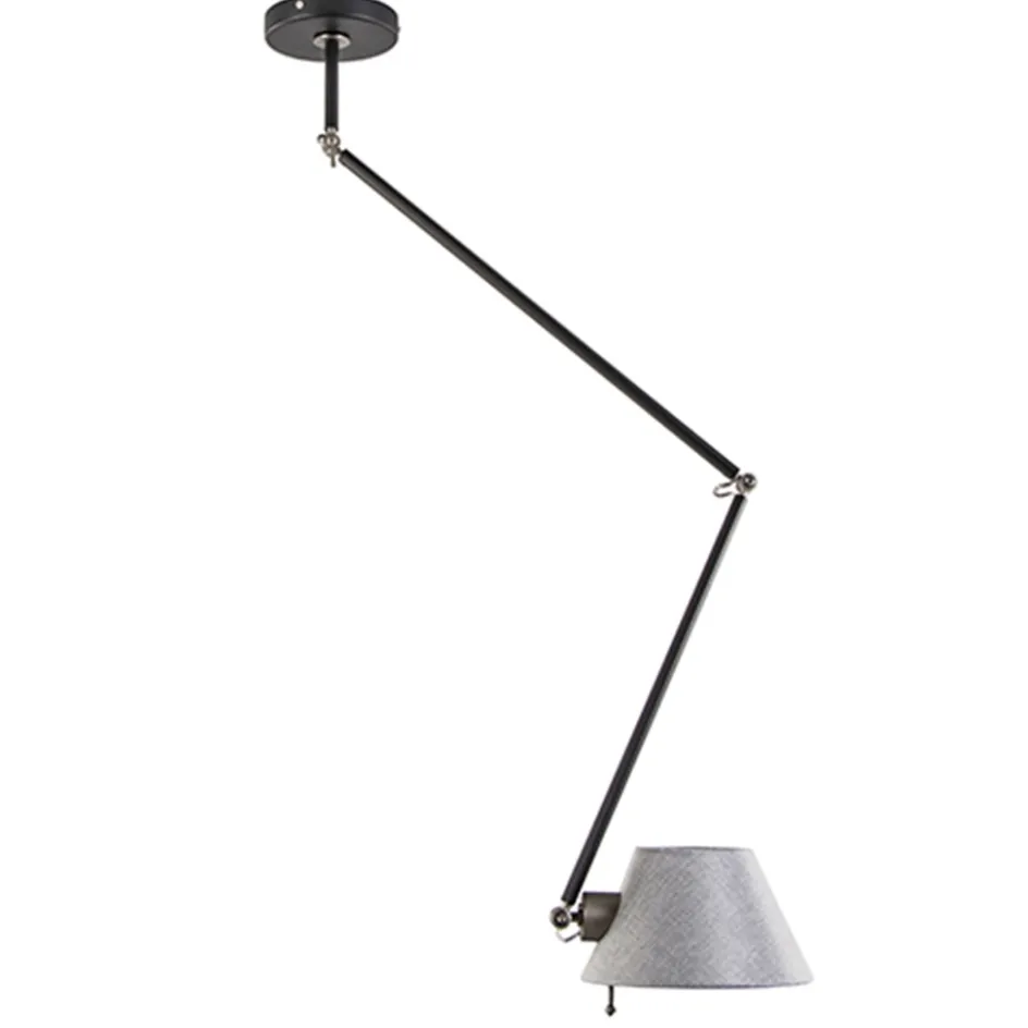 Verstelbare plafondlamp met stoffen kap>Straluma Best