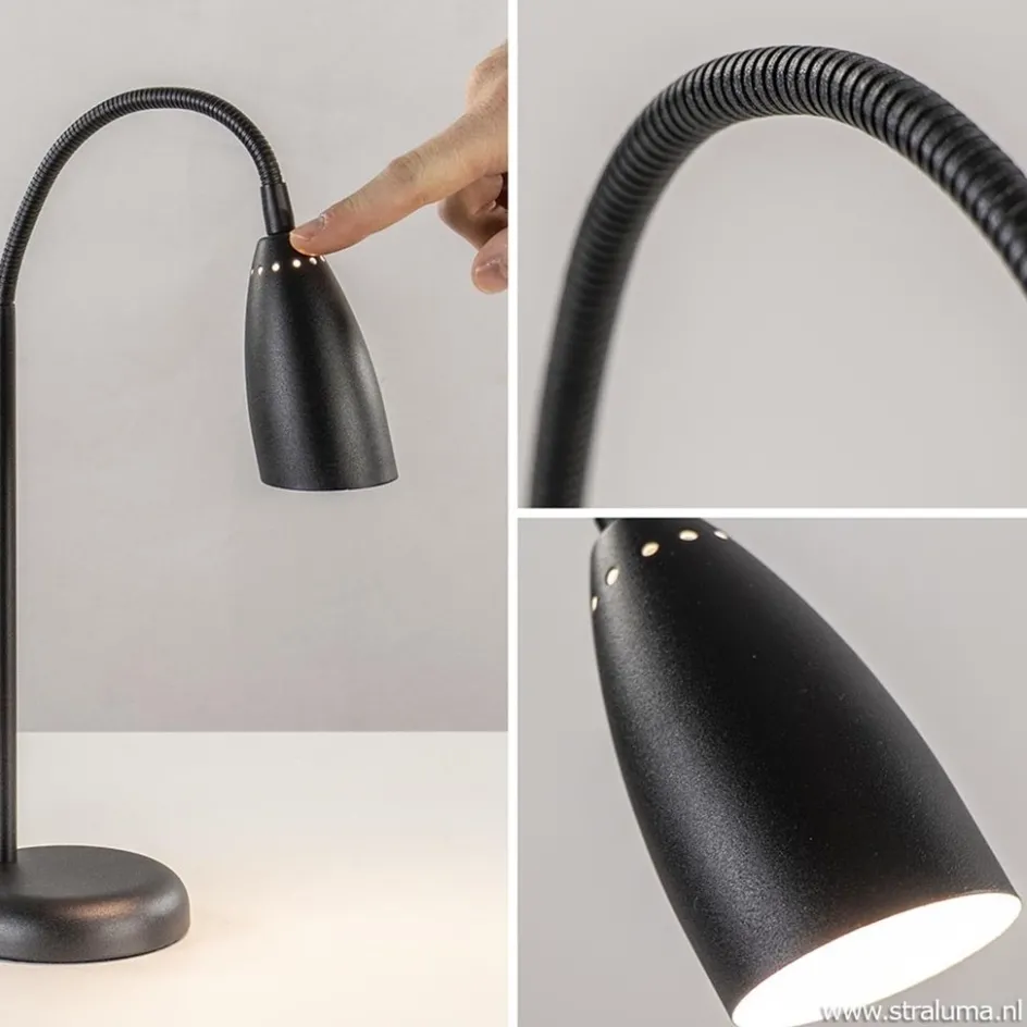 Verstelbare tafellamp touchy zwart dimbaar>Straluma Online