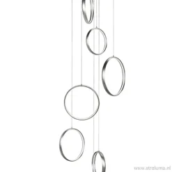 Videlamp Olympia nikkel 8 ringen>Straluma