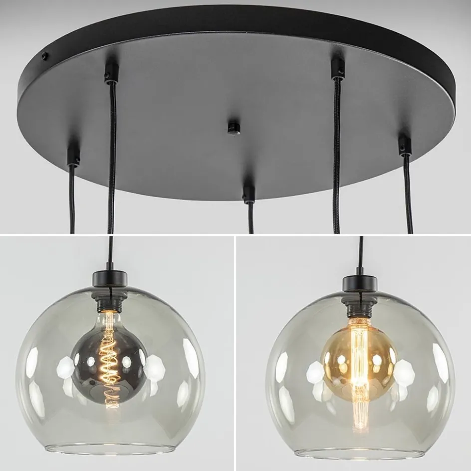 Videlamp zwart 5-lichts smoke glas>Straluma Best