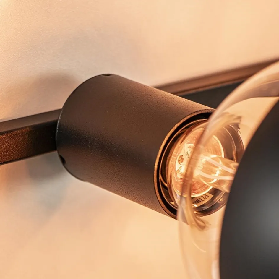 Vierkant wandrek met plantenpotten en E27 fittingen>Straluma